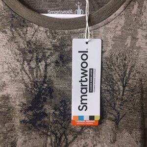 NWT Smartwool 100% Merino Wool Winter Moss Forest Classic Base Layer